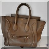 H01. Celine leather handbag. 